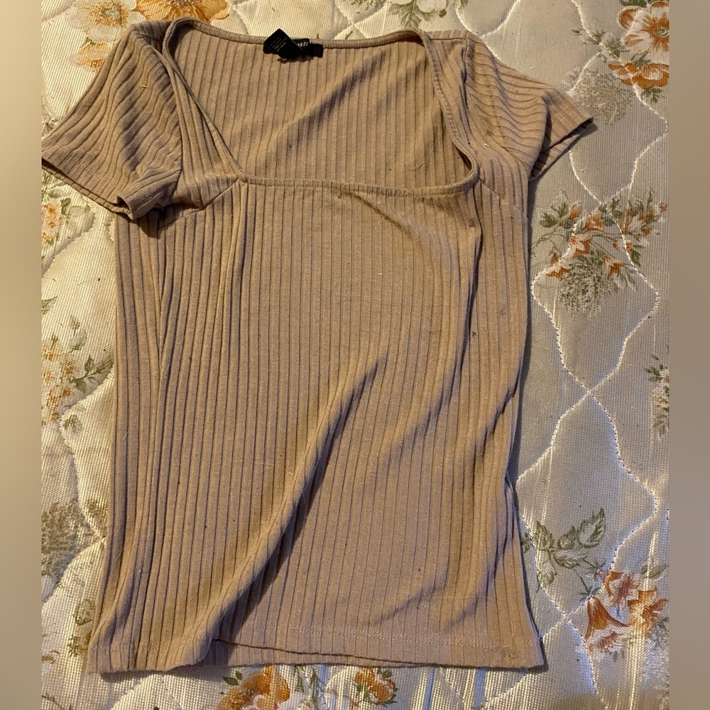 Forever 21 brown shirt.